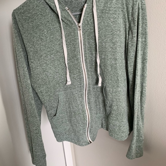 American Eagle Light Zip up Hoodie - Picture 2 of 2